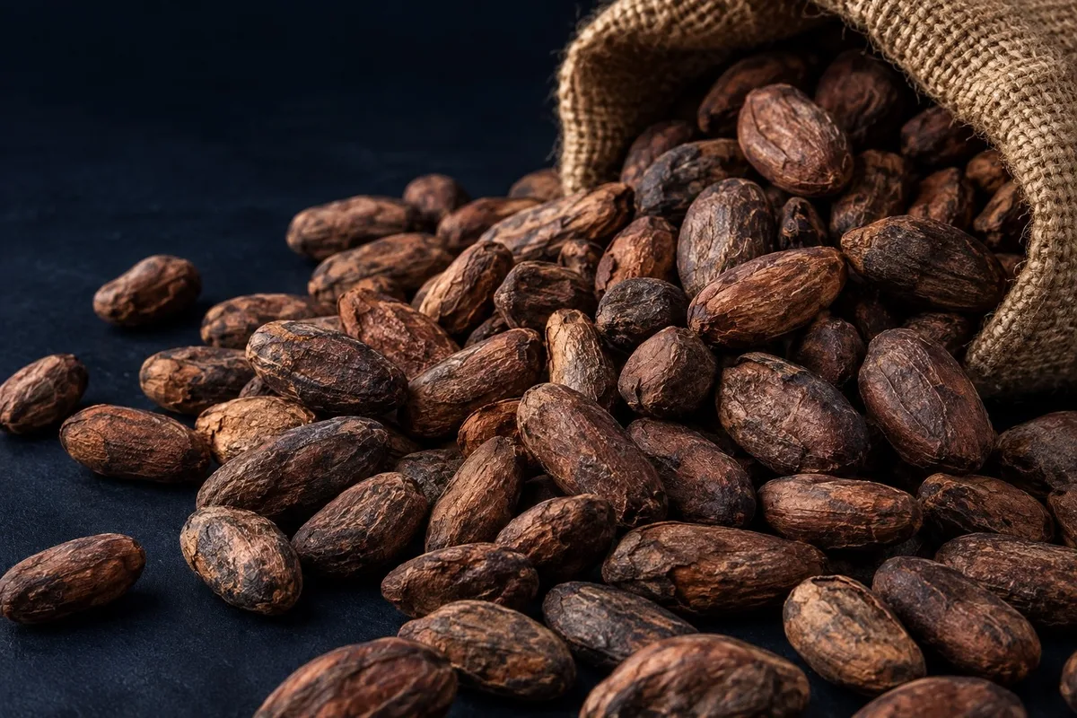 Cocoa beans, category illustration